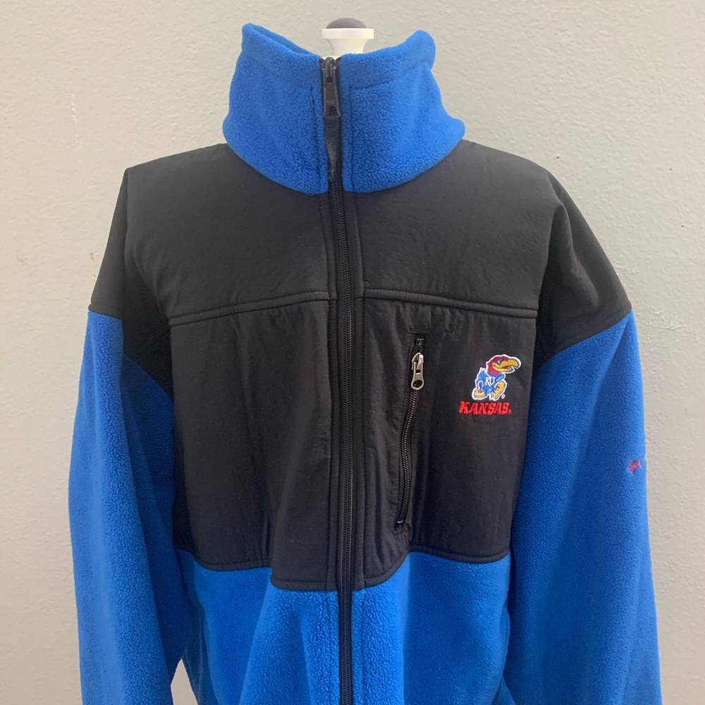 Columbia Jayhawks Full Zip Fleece Men’s Sz XL - Picture 5 of 12